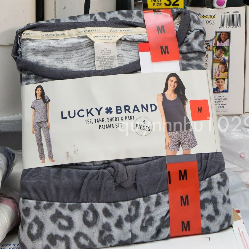 Lucky Brand Ladies' 4-Piece Pajama Set - Picture 2 of 6